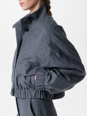 Wool bomber jack