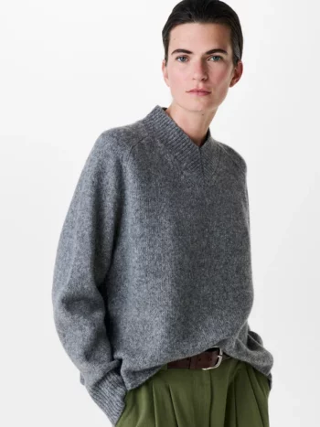 Lamb Silk oversized knit grey
